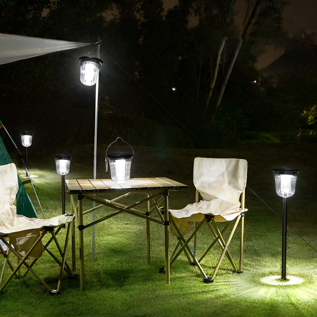 Round Smart Motion Sensor Solar Lawn Light 2-Pack