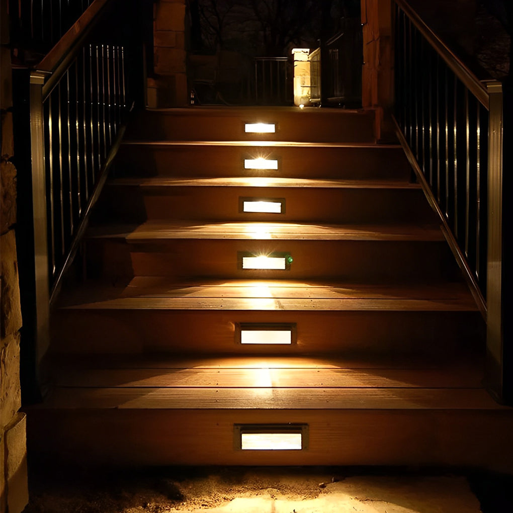 Rectangular & Grilles 3W LED IP65 Stair Wall Reccessed Lights Integrated Step Lighting-Lighom