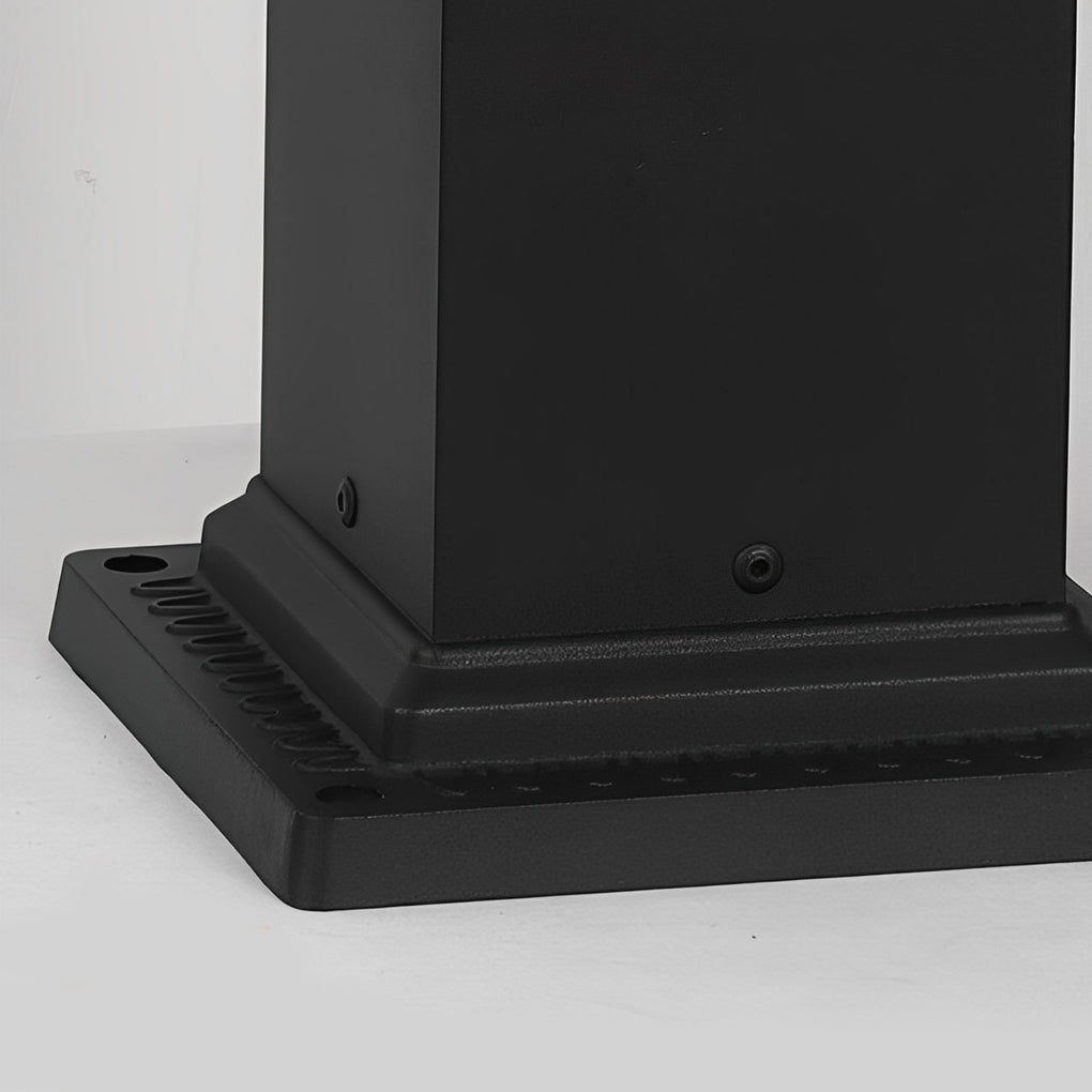Waterproof Outdoor Three Step Dimming Black Modern Solar Path Lights-Lighom