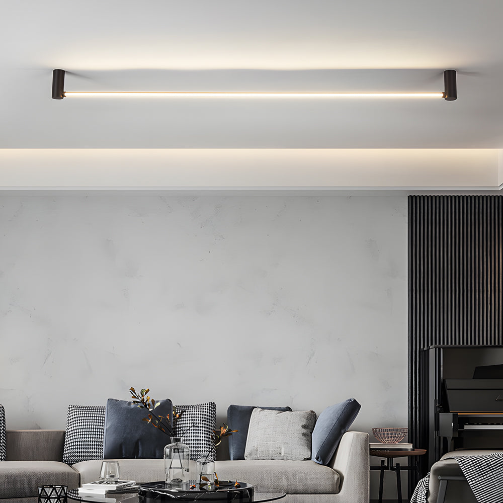 Modern Black LED Linear Ceiling Light