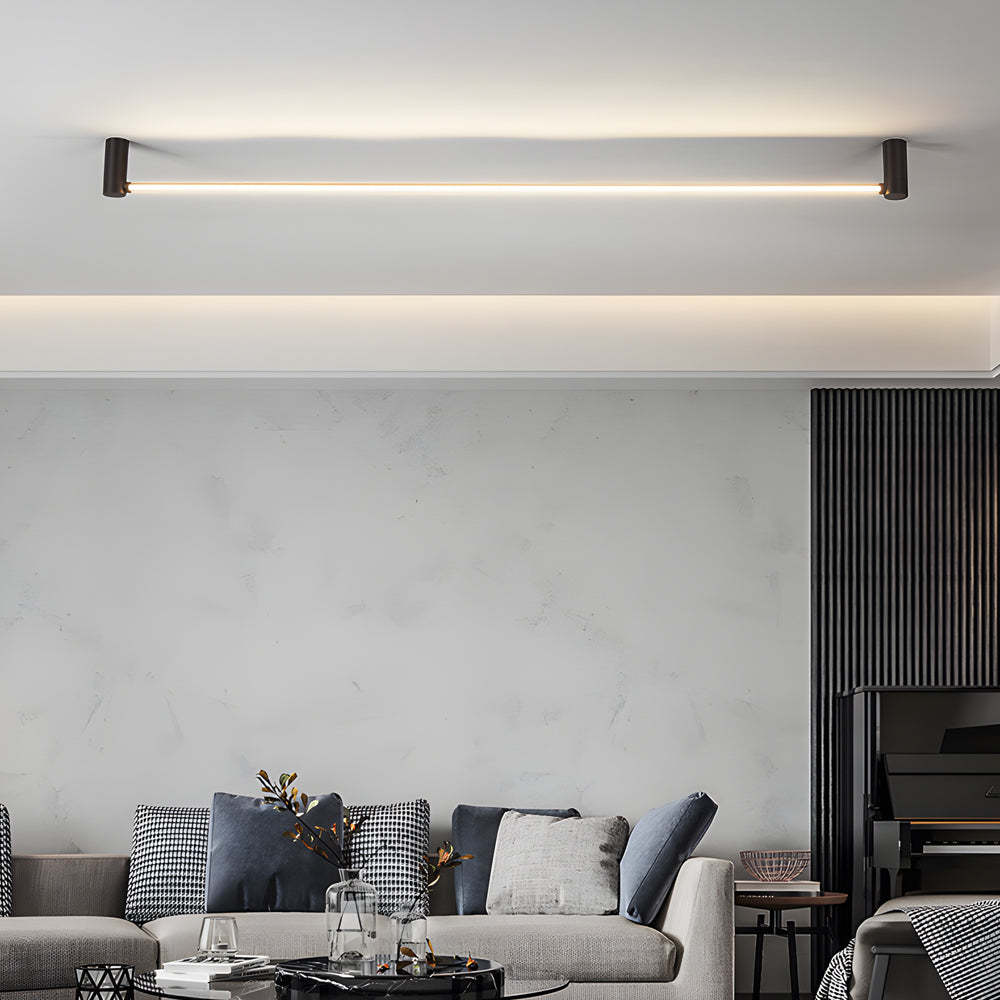 Modern Black LED Linear Ceiling Light