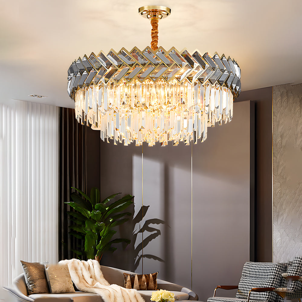 Modern LED Dimmable Dining Crystal Chandelier