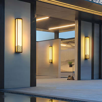 Vintage Waterproof Stainless Steel Brown Wall Lamp Exterior Lights-Lighom