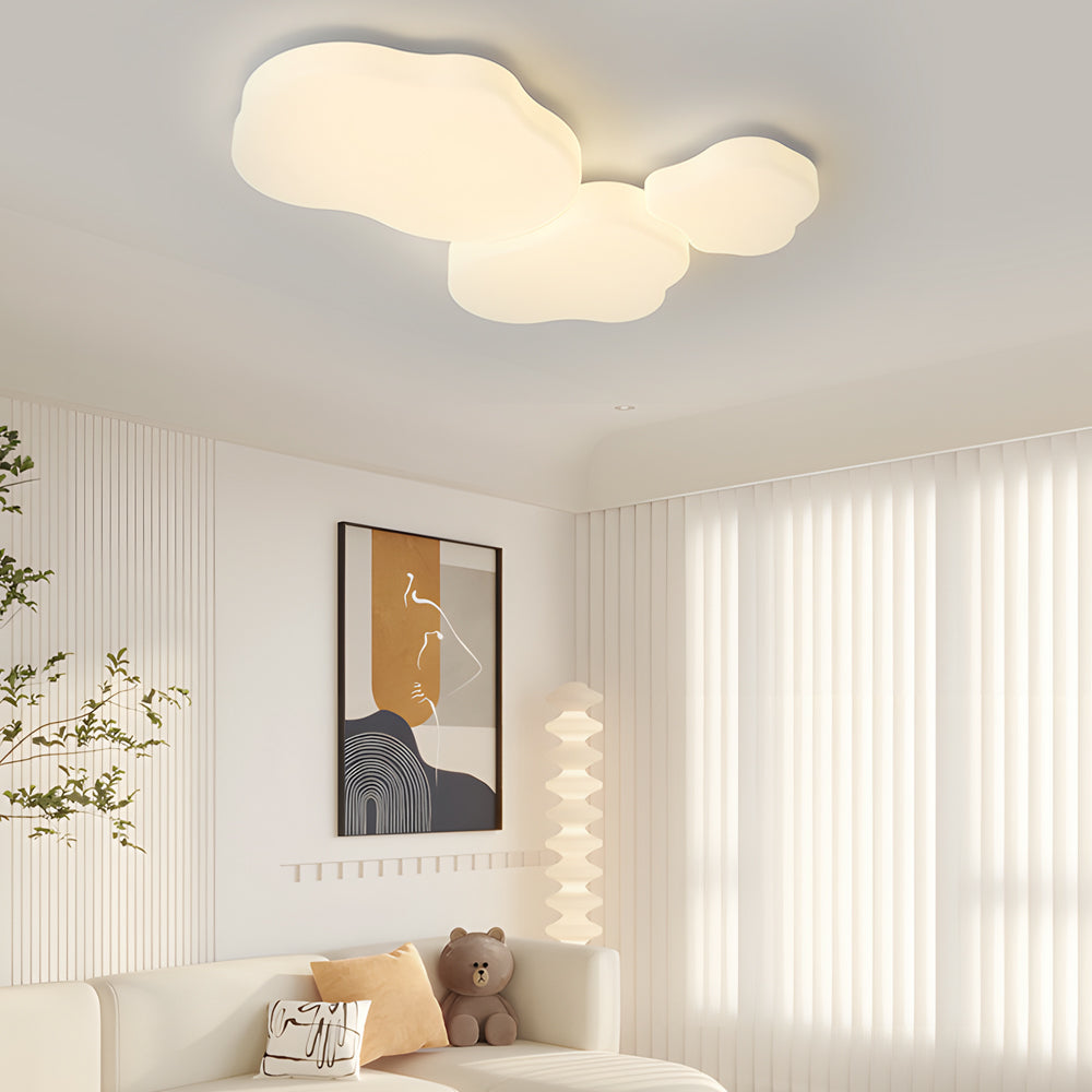 Romantic Cloud LED Milky White Modern Ceiling Lamp