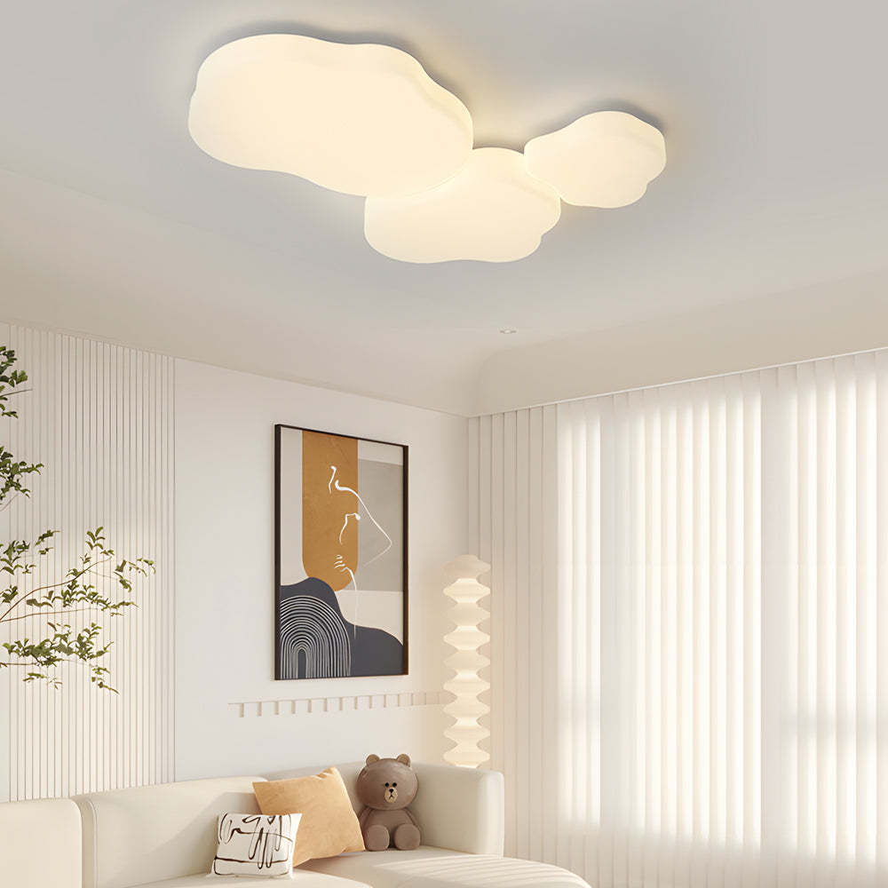 Romantic Cloud LED Milky White Modern Ceiling Lamp