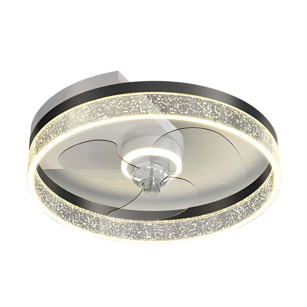 Round LED Mute Intelligent Modern Bladeless Fan