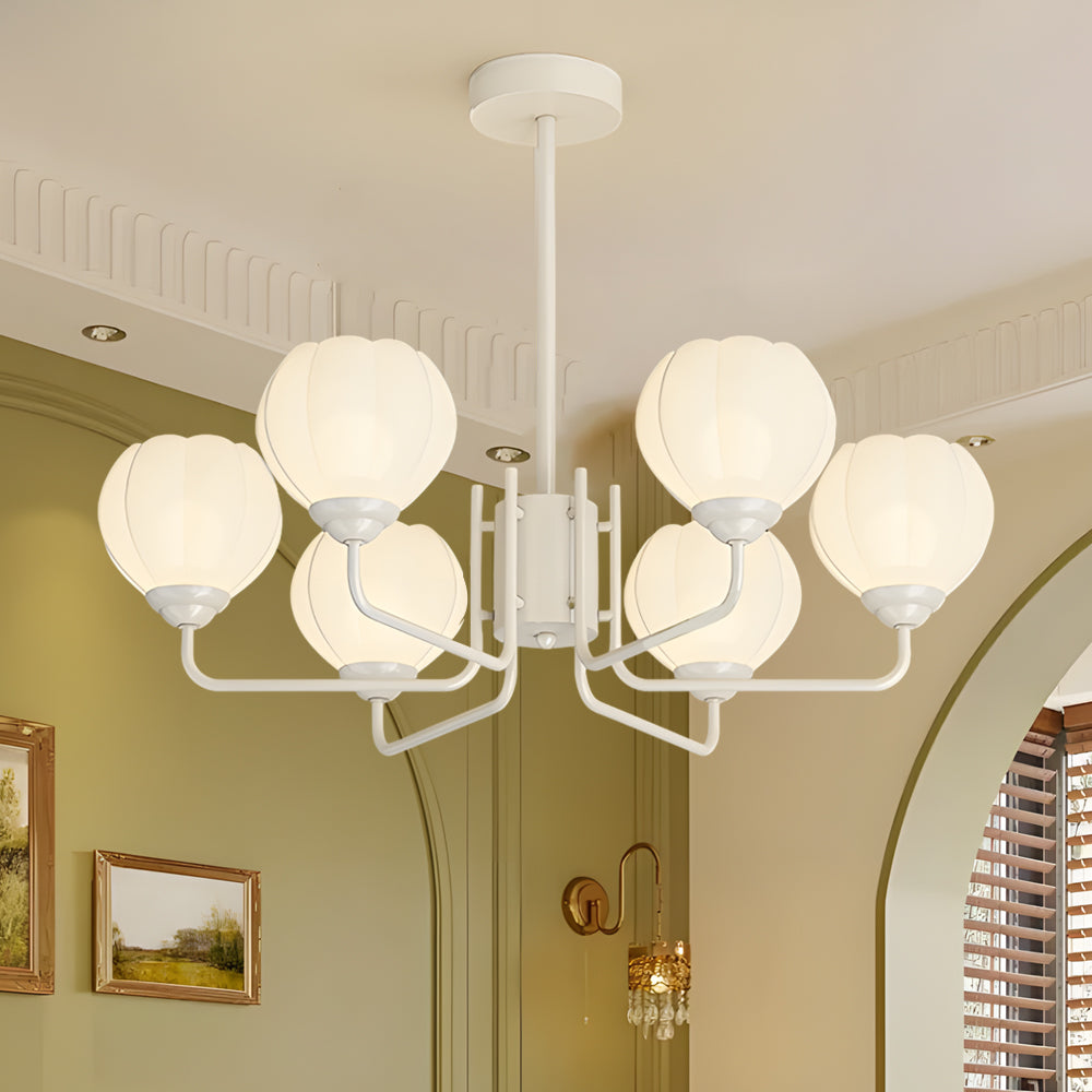 6-Flower Bell Orchid Modern Hanging Light