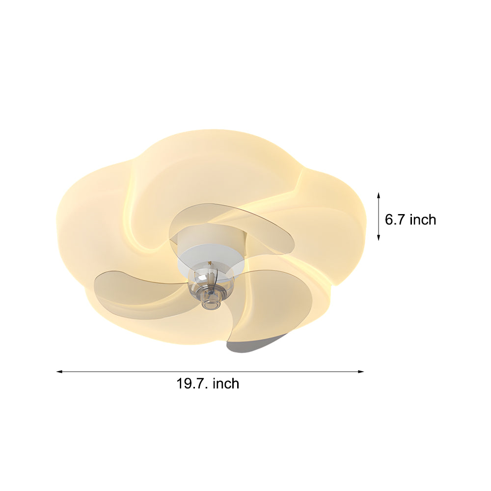 Romantic Flower 3-Step Mute Shake-Head Ceiling Fan