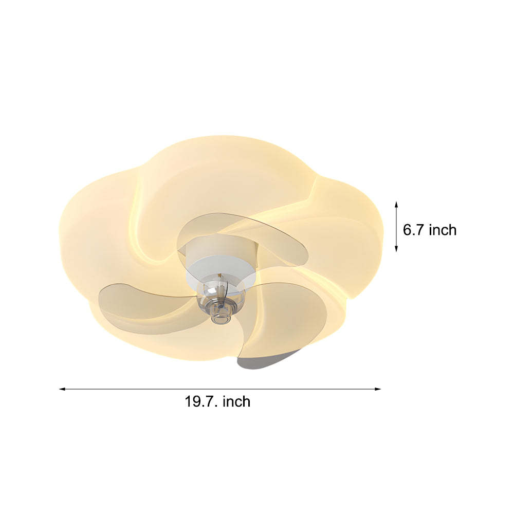 Romantic Flower 3-Step Mute Shake-Head Ceiling Fan