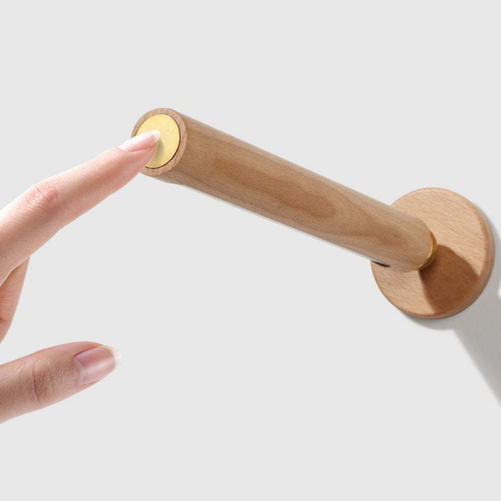 Rotation Wood LED Portable Magnetic USB Touch Night Light-Lighom