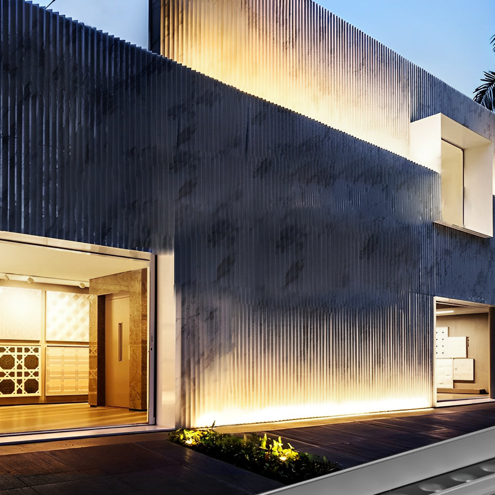 Linear Up LED Outdoor Wall Washer Lights Wall Landscape Lamp with Baffle-Lighom
