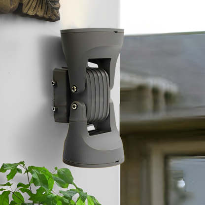 8 In. 2-Light Rotating Heads LED Up Down Outdoor Wall Light-Lighom