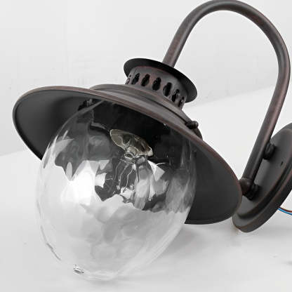 Creative Glass Metal LED Waterproof Modern Outdoor Wall Lamp Wall Sconce Lighting-Lighom