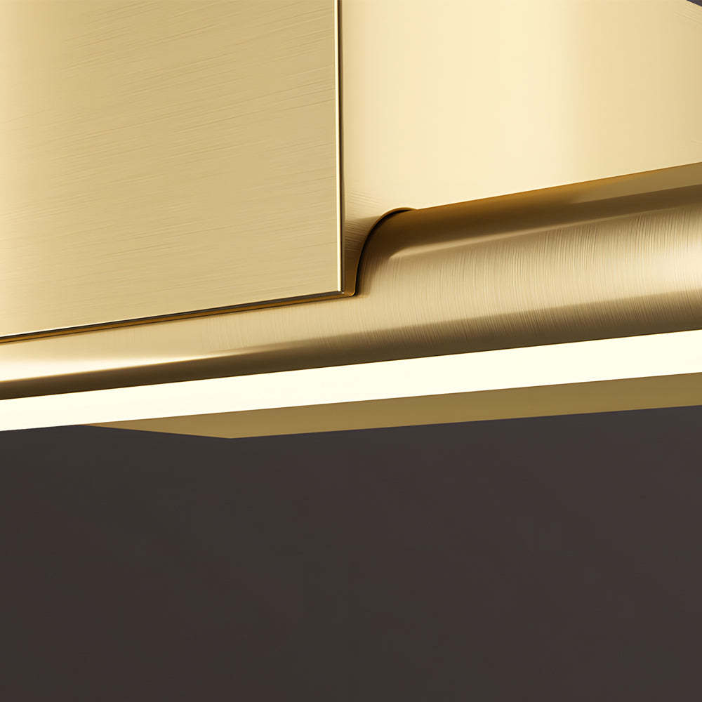 Brushed Brass Linear LED Slim Cylinder Vanity Light