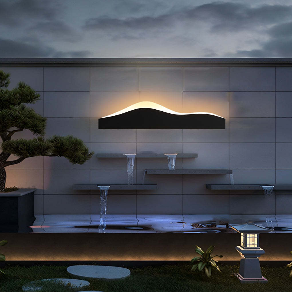 Mountain Scenery Modern Outdoor LED Wall Light — A