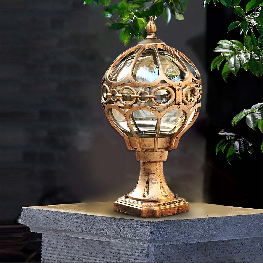 Creative Round Ball Waterproof LED European-style Fence Post Lights-Lighom