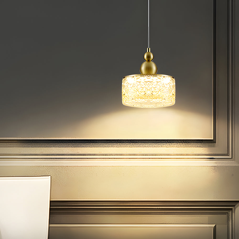 Acrylic Ice Texture Modern Hanging Light