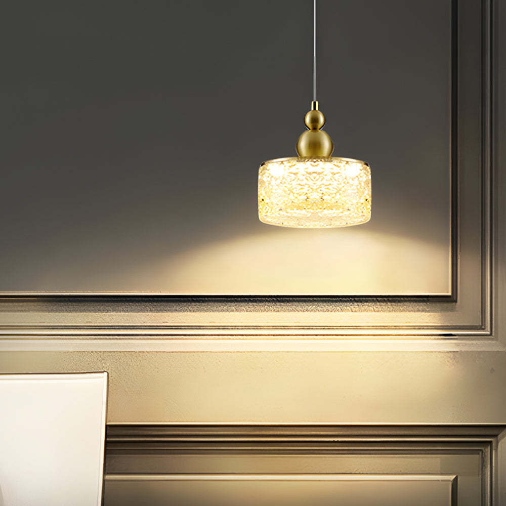 Acrylic Ice Texture Modern Hanging Light