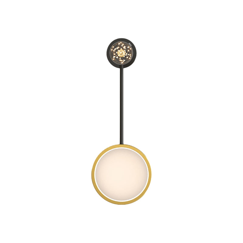 Creative Rings Stars Three Step Dimming Modern Wall Lamp with Spotlights-Lighom