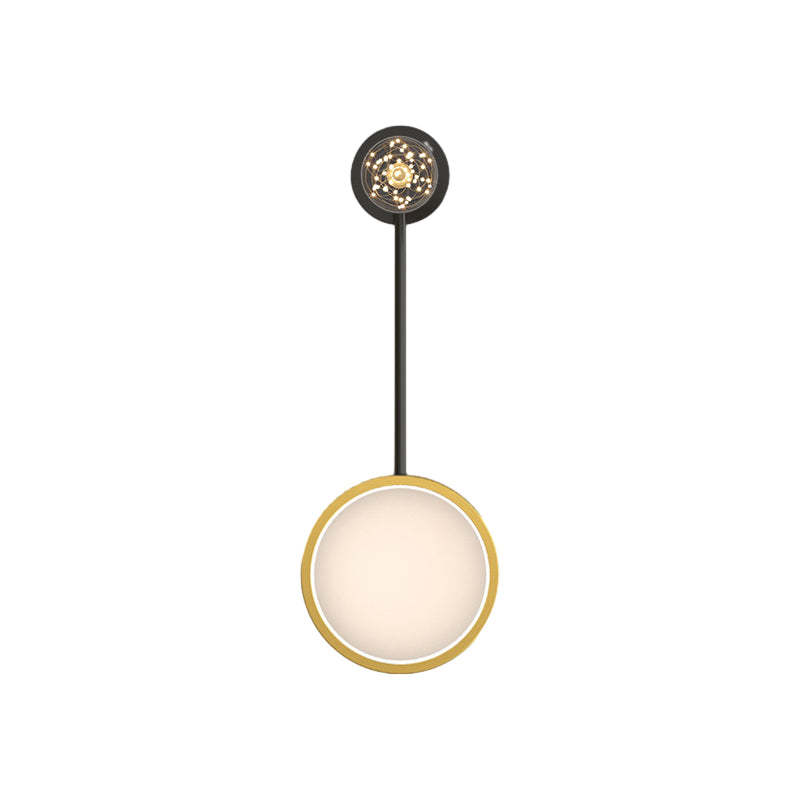 Creative Rings Stars Three Step Dimming Modern Wall Lamp with Spotlights-Lighom