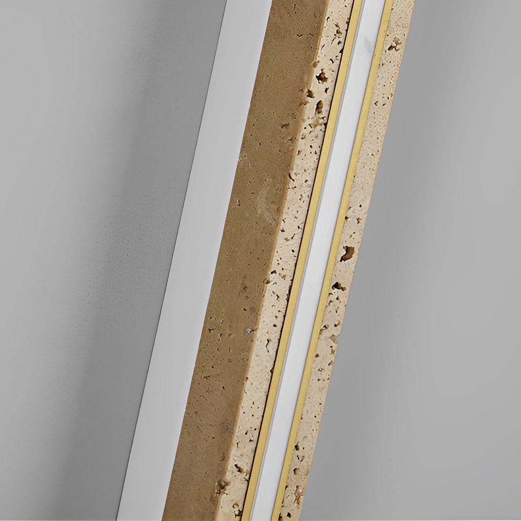 Strip Yellow Travertine LED Dimmable Wabi-Sabi Japanese-Style Wall Lamp-Lighom