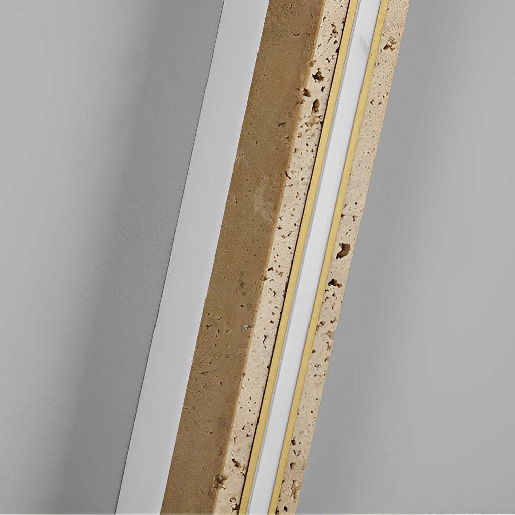 Strip Yellow Travertine LED Dimmable Wabi-Sabi Japanese-Style Wall Lamp-Lighom