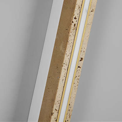 Strip Yellow Travertine LED Dimmable Wabi-Sabi Japanese-Style Wall Lamp-Lighom