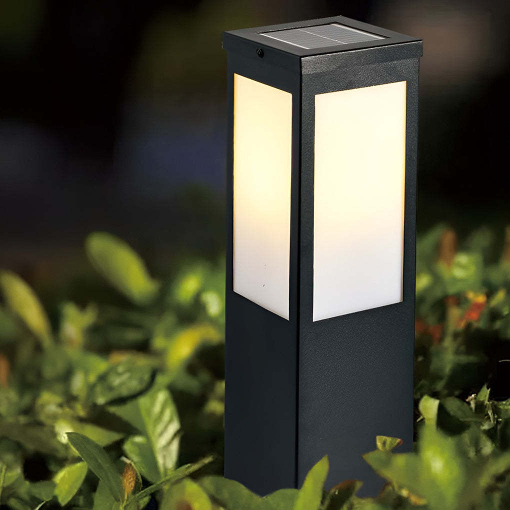 Remote-Controlled Industrial Solar Path Lights Waterproof & Square Outdoor Lighting-Lighom
