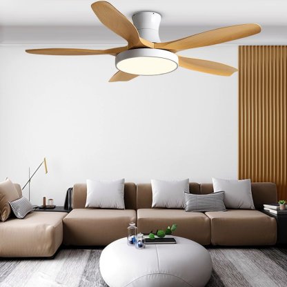 60'' Frequency Conversion 6 Gear Fan Chandelier Supports Forward and Reverse with Remote Control-Lighom