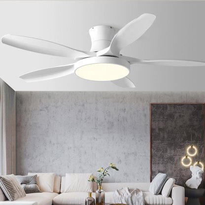 60'' Frequency Conversion 6 Gear Fan Chandelier Supports Forward and Reverse with Remote Control-Lighom