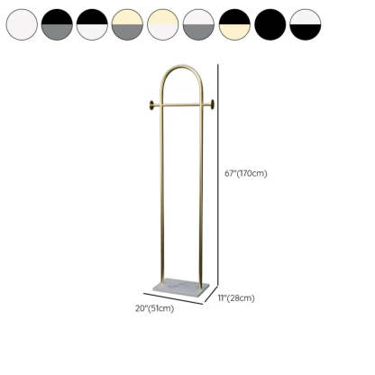 Gold Arch Metal Freestanding Entry Coat Rack