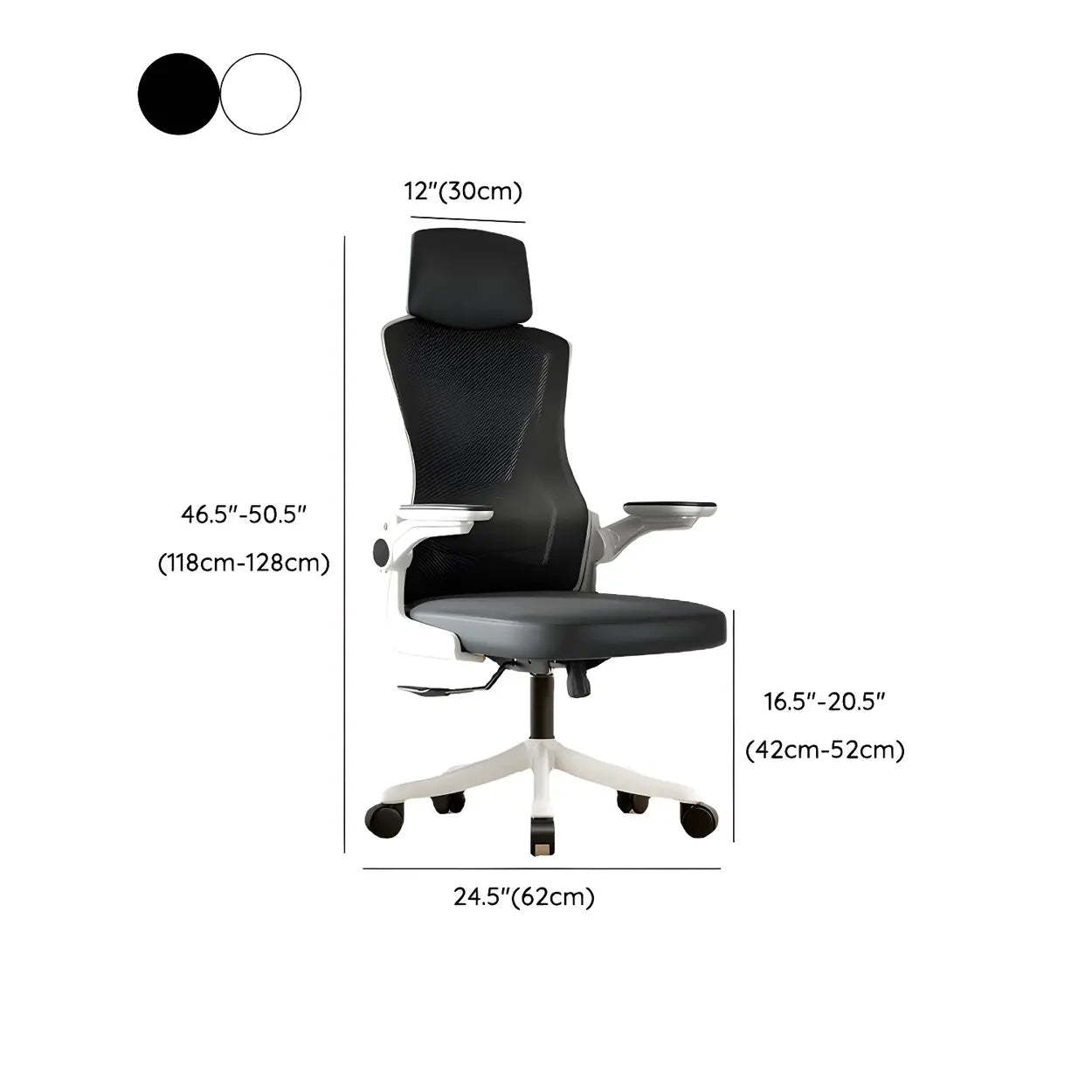 Modern Ergonomic Mesh Office Chair with Adjustable Arms