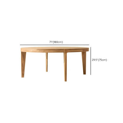 Natural Teak Wood Round Outdoor Coffee Table