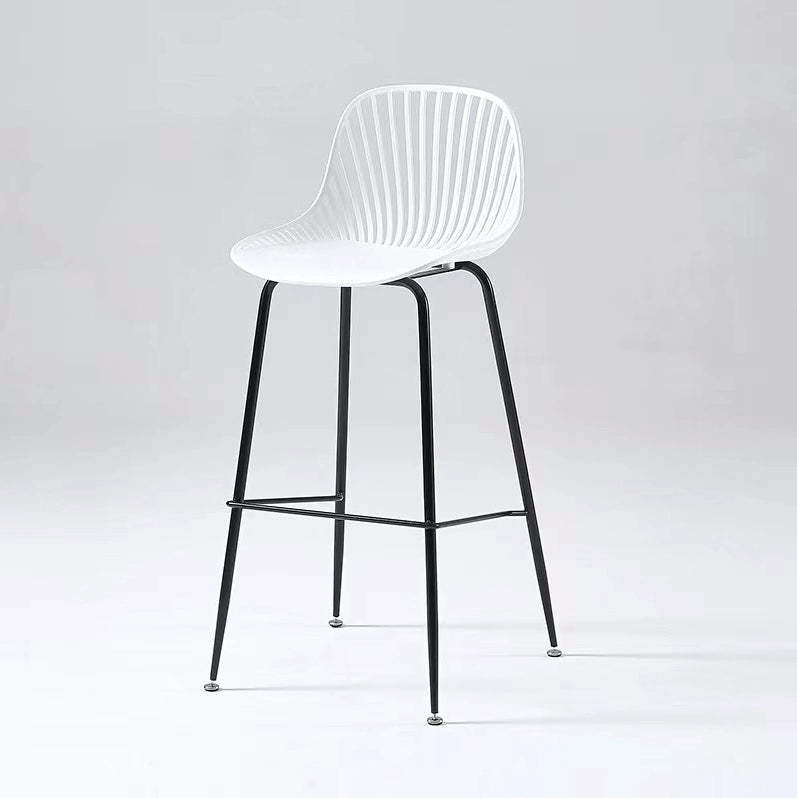 Round metal bar & counter stools for kitchen