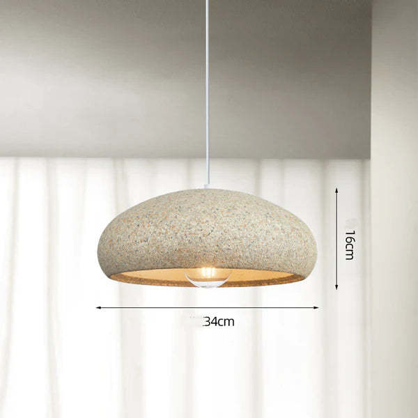 Creative Stone Beige Pendant Light For Dining Room