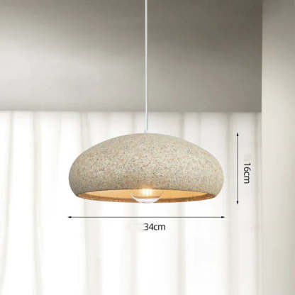 Creative Stone Beige Pendant Light For Dining Room