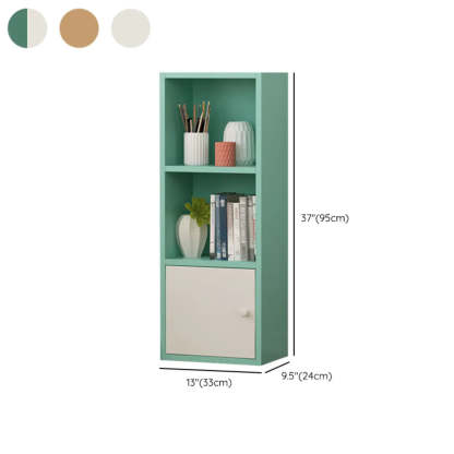 Classic Vertical Closed Wood Narrow Bookcase