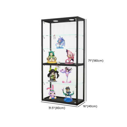 Clear Glass Rectangular Floor Display Cabinet — 4