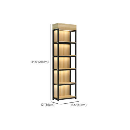 Natural Wood Open Large Display Cabinet