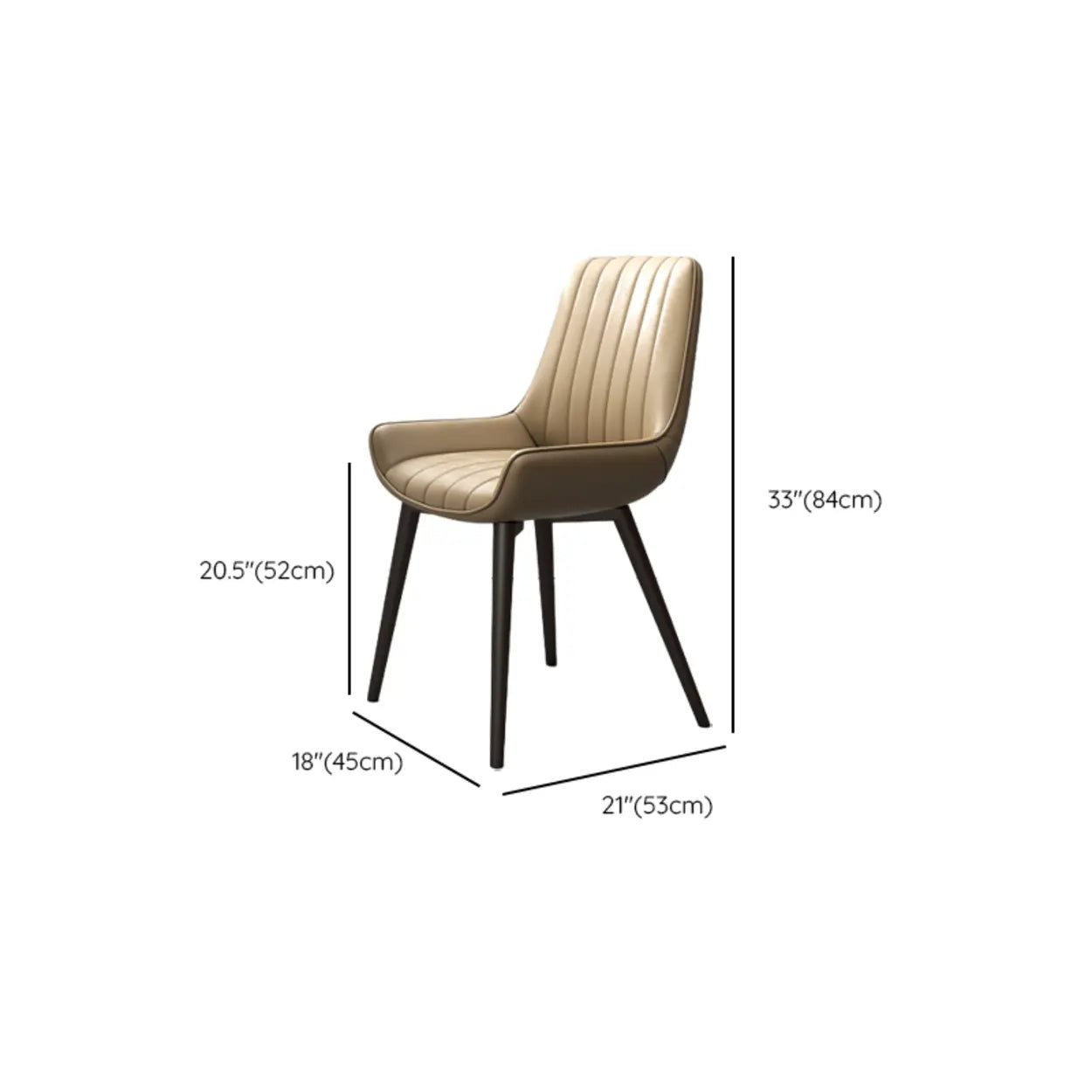 Faux Leather Parsons Dining Chair