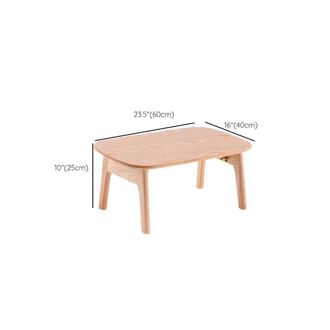 Contemporary Natural Rubberwood Oval Writing Desk