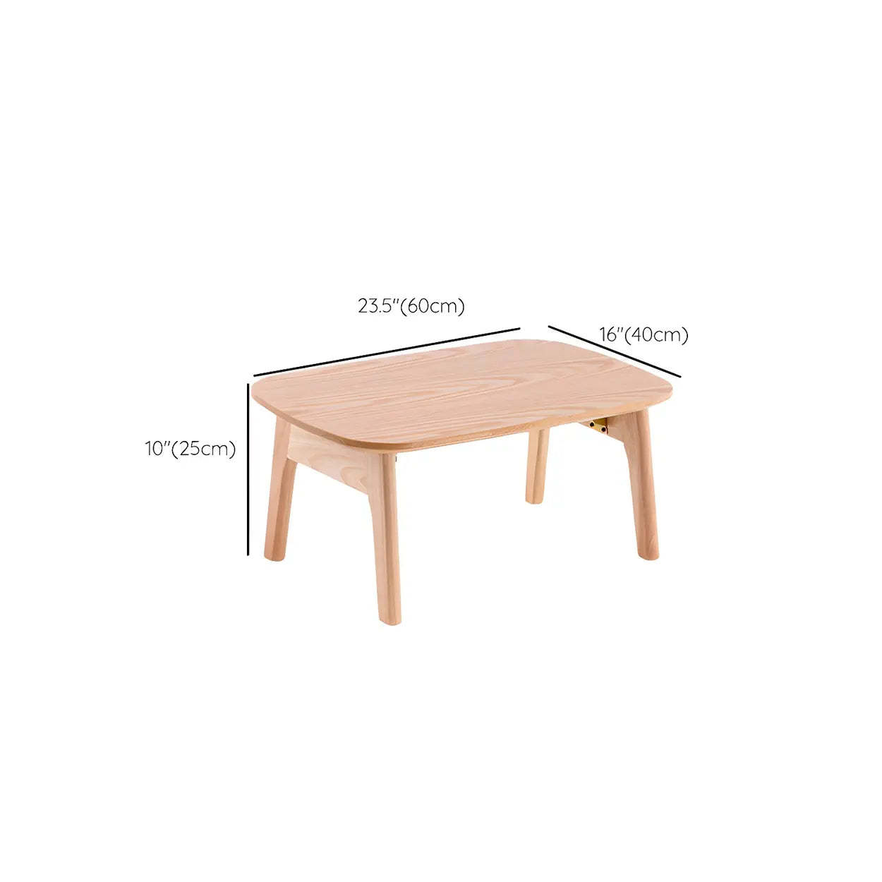 Contemporary Natural Rubberwood Oval Writing Desk