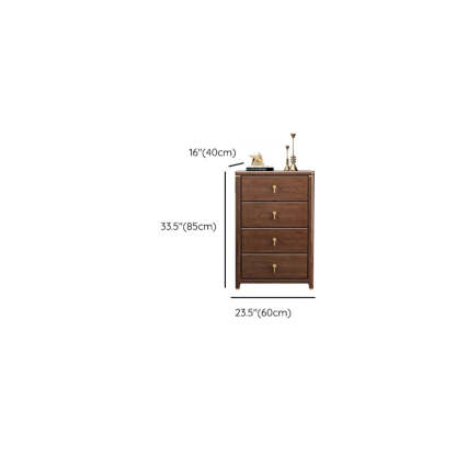 Brown Wood Metal Handle Dresser