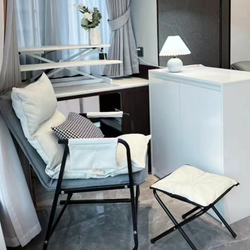 Minimalist Fabric Steel Cotton Desk Chair