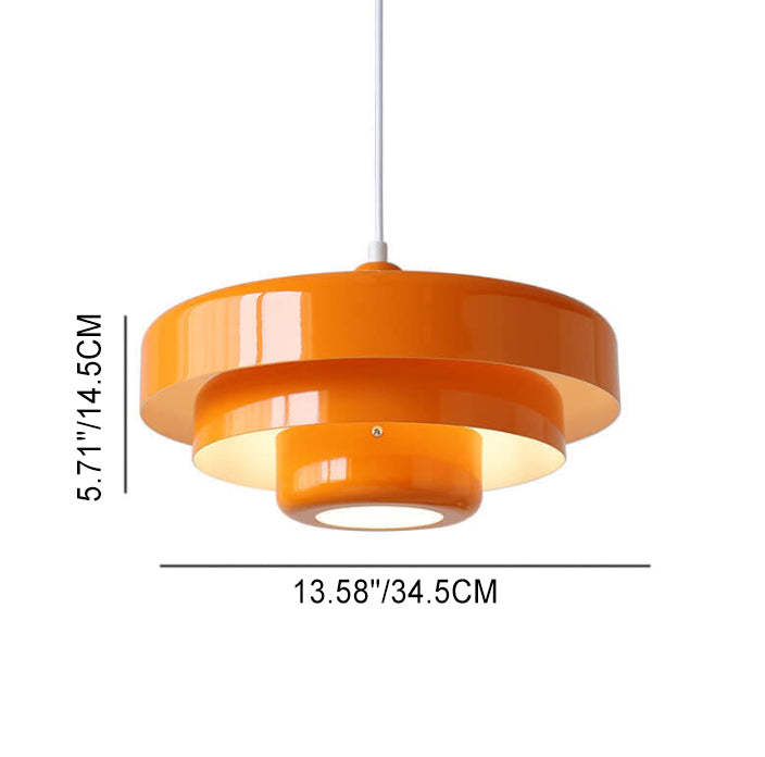 Nordic Vintage Multi-Layer Metal Pendant Light