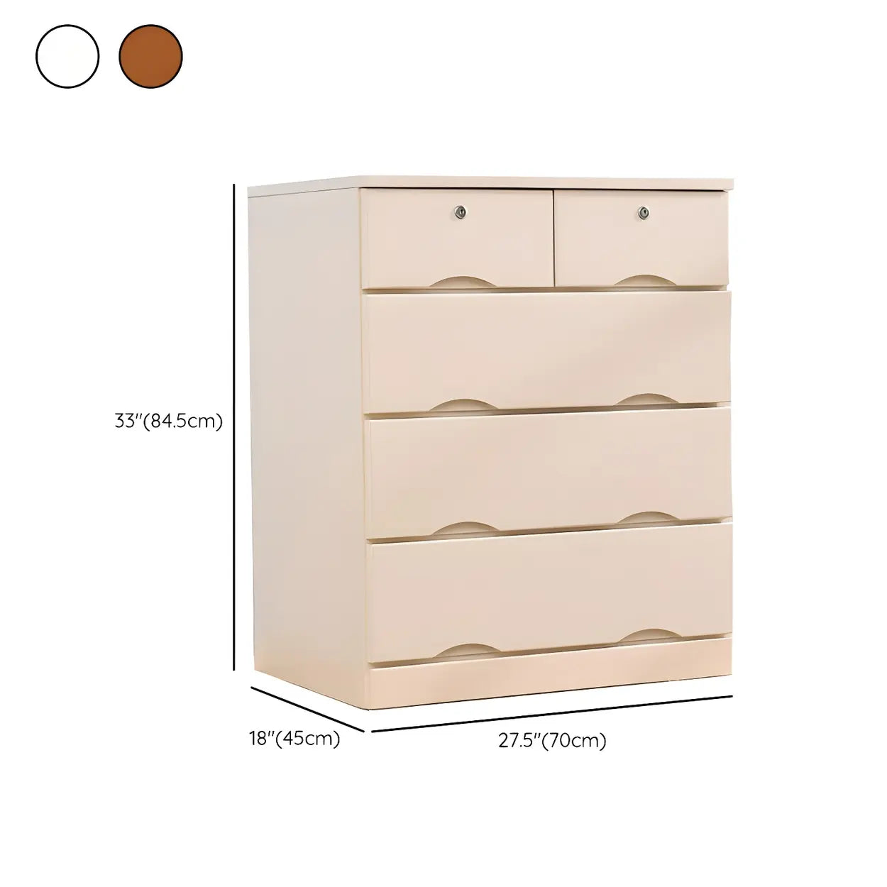 White Wood Dresser