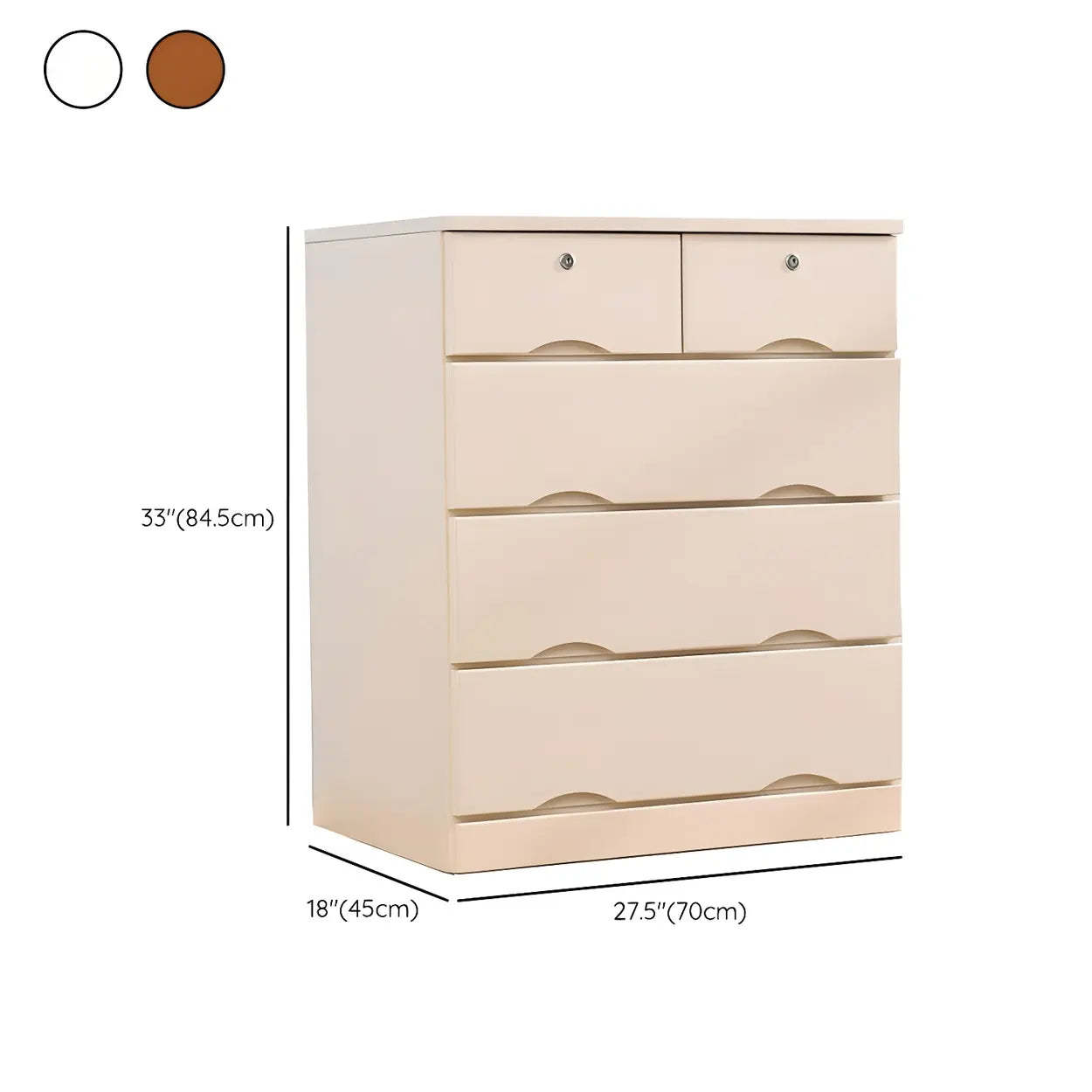 White Wood Dresser
