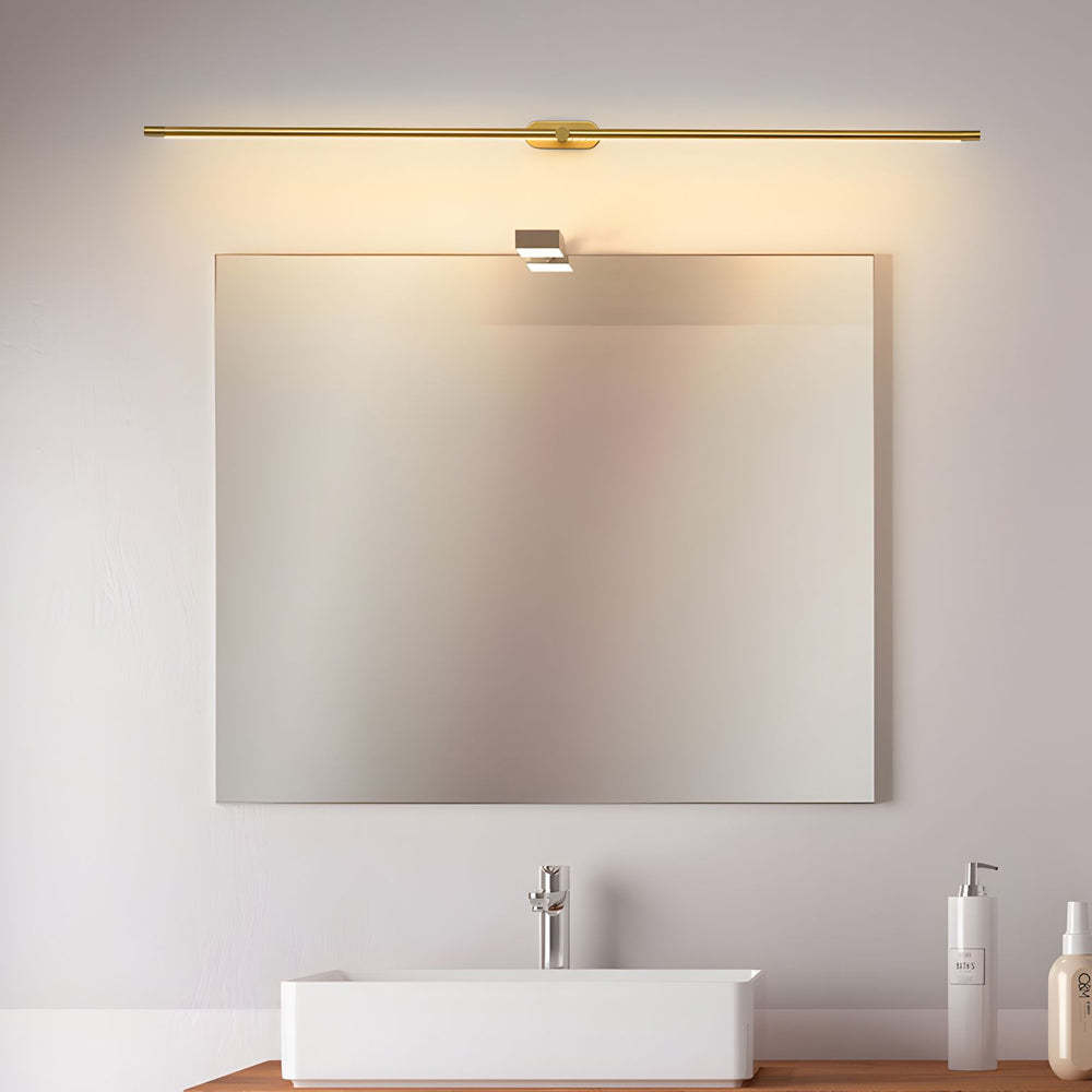 Ultra-Slim Cylindrical LED Bathroom Vanity Light with Indirect Lighting, 26.8''/38.6''/50.4''-Lighom