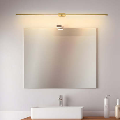 Ultra-Slim Cylindrical LED Bathroom Vanity Light with Indirect Lighting, 26.8''/38.6''/50.4''-Lighom