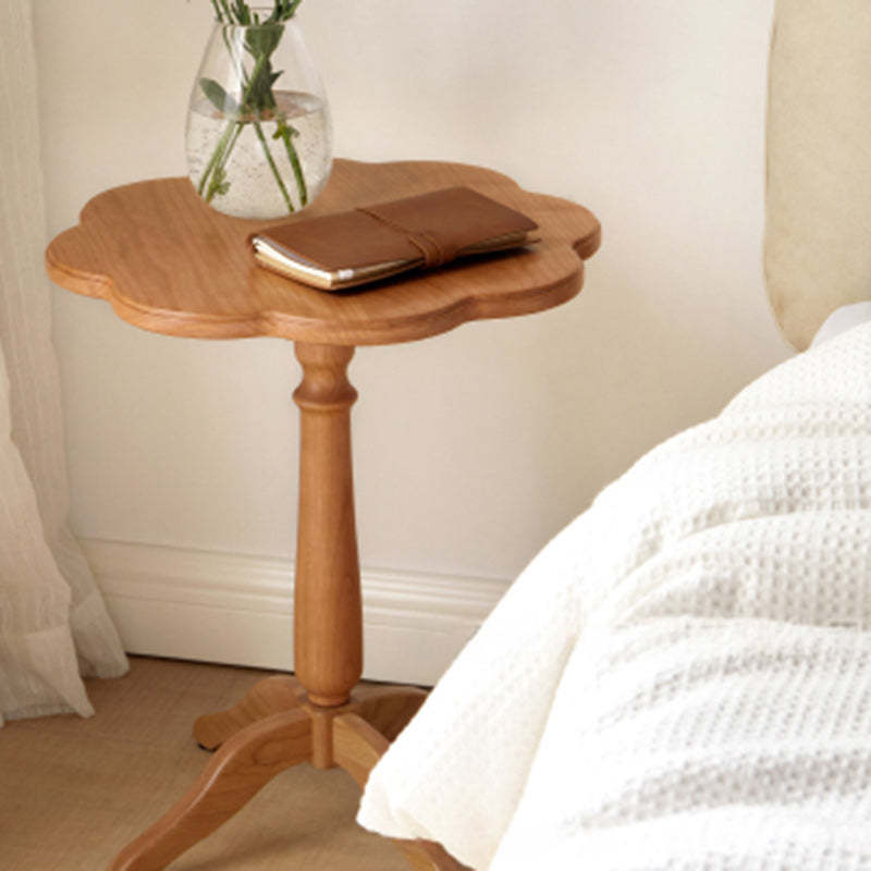 Vintage Flower Cherry Wood Coffee Table